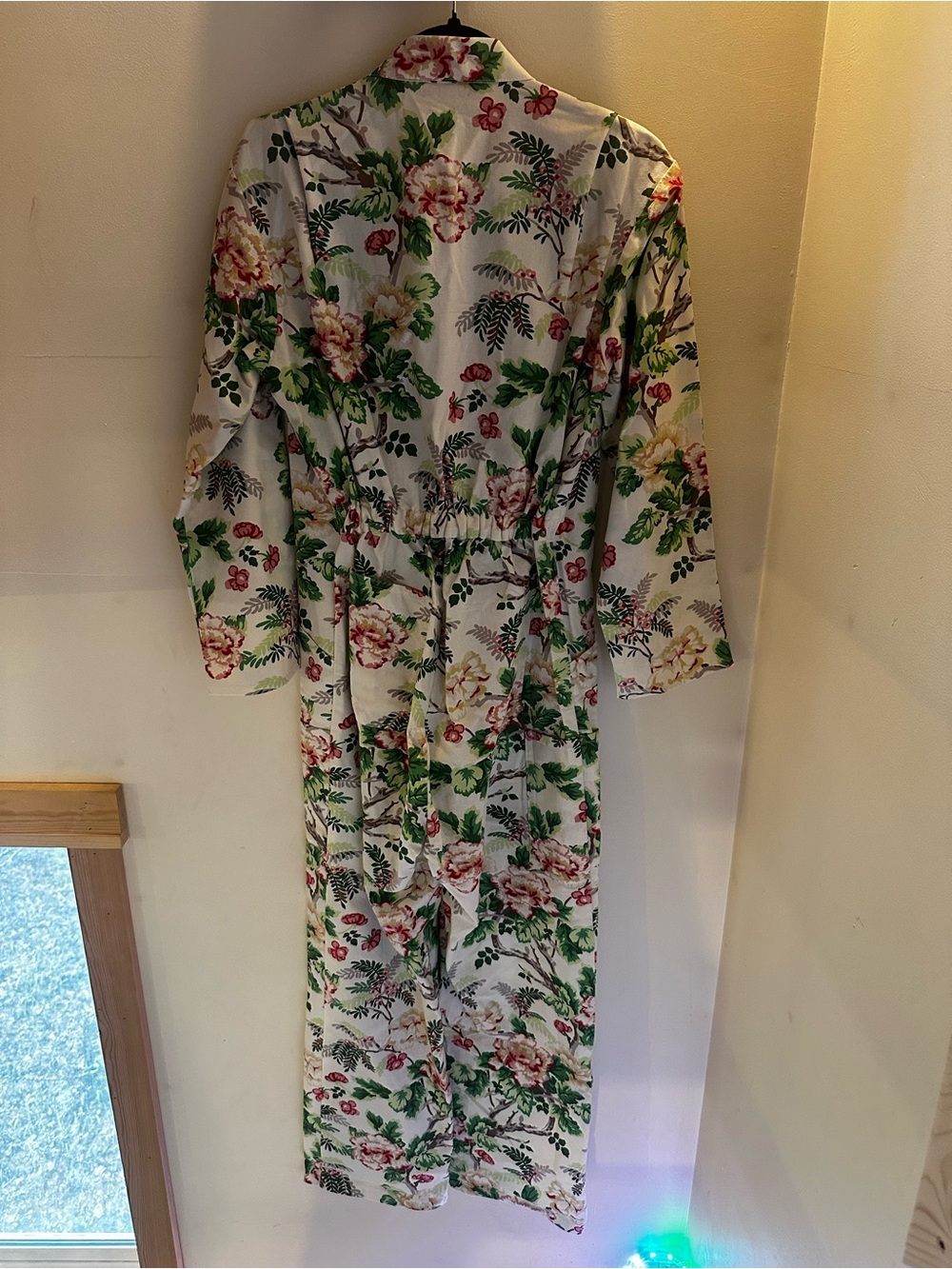 Women’s Flouncy Overalls— Peonies - Picture 4 of 6